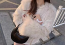 菲司爾特2025秋冬新款仿狐貍毛皮草短外套女毛毛大衣韓版減齡小香風(fēng)棉服女 奶杏色 內里加棉 S 適合80-100斤 曬單實(shí)拍圖