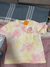 班尼路女童短袖T恤夏季中大童薄款時(shí)尚百搭扎染衣服兒童夏裝女孩上衣 曬單實(shí)拍圖