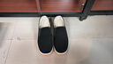 颯望正宗老北京布鞋男款高端輕奢2026新款千層底減震透氣一腳蹬防滑 黑底 38 曬單實(shí)拍圖