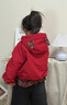 瑪米瑪卡（MOMOCO）兒童棉服外套新年服冬季棉衣棉襖韓版休閑童裝 01紅色   130    曬單實(shí)拍圖