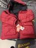 雅鹿雙面穿2025新款兒童羽絨服男童女童小童大童寶寶加厚冬季外套 中國紅 150 曬單實(shí)拍圖
