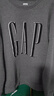 蓋璞（GAP）男女裝2025秋季新款印花logo抓絨圓領(lǐng)衛衣合身上衣美版 灰色 645634 M 美碼 L亞洲碼180/96A 【偏大，建議拍小一碼】 曬單實(shí)拍圖