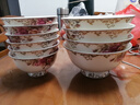 錦秋堂玫瑰之約 景德鎮骨瓷餐具 陶瓷器 單買(mǎi)散件  家用碗 結婚禮品 曬單實(shí)拍圖
