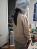 兒童加厚羊毛衫半高領(lǐng)打底衫男童針織衫女童毛衣打底衫純色套頭衫 淺駝色 160 曬單實(shí)拍圖