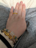 周大福泥鰍背黃金戒指男女實(shí)心活口(工費:280計價(jià))EOF1422生日禮物 足金 約6.65g 曬單實(shí)拍圖