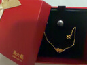 周六福蝴蝶5G工藝黃金手鏈女足金生日禮物計價(jià)A0715145約2.17g 16+3cm 曬單實(shí)拍圖