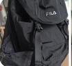 FILA斐樂(lè )情侶款男士女士背包夏季新品毛絨小熊雙肩包書(shū)包電腦包 正黑色-BK XS 曬單實(shí)拍圖