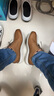 ROCKPORT ROCKPORT男士Garett素面系帶牛津鞋 平頭 休閑 Caramel Leather 9.5 曬單實(shí)拍圖