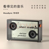 MORRORART懸浮歌詞字幕音響無(wú)線(xiàn)藍牙音響桌面透明可視化音箱家用客廳音箱智能家居生日禮物 歌詞音箱-黑色 曬單實(shí)拍圖