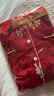 優(yōu)婷菲（YOUTINGFEI）睡衣女春秋季純棉長(cháng)袖薄款寬松全棉家居服女士秋款大碼套裝可外穿 YD-7550深紅 L (身高158-165 體重100-125) 曬單實(shí)拍圖