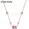 Cindy Kelly輕奢純銀項鏈女高級感精致走心鎖骨鏈送老婆女友實(shí)用高檔 玫瑰金【新年送老婆實(shí)用高檔】 曬單實(shí)拍圖