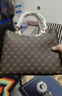 皮爾保羅（PIERPOLO）包包女包2025新款通勤女包老花單肩包女士手提包生日禮物送媽媽 咖色1679 曬單實(shí)拍圖