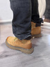 駱駝（CAMEL）【王俊凱同款】馬丁靴男新款百搭男士大黃靴戶(hù)外徒步工裝登山靴子 GE122W7757T 金黃色 (男款) 42 曬單實(shí)拍圖