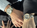 歐品客高端名牌2026新款情侶手表全自動(dòng)機械表真金浮雕男女對表十大名表 鋼帶全金情侶一對【終身質(zhì)?！?41mm 曬單實(shí)拍圖
