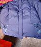 雅鹿奶奶羽絨服短款中老年媽媽加厚冬裝60歲70老人老太太保暖鴨絨外套 紫羅蘭 2XL 建議115-125斤 曬單實(shí)拍圖