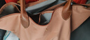 瓏驤（LONGCHAMP）新品 女士大號長(cháng)柄可折疊手提單肩餃子包托特包購物袋女包 1899 089 P96 茶粉色 曬單實(shí)拍圖
