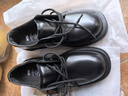 馬登德比鞋男款厚底增高黑色大頭皮鞋男通勤百搭cleanfit休閑工裝鞋子 亮面黑 【偏大一碼&5cm增高/光澤感/男士正裝鞋】 41 男碼 曬單實(shí)拍圖