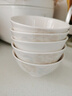 浩雅景德鎮高檔陶瓷碗具套裝陶瓷米飯碗家用雅清4.5英寸高腳碗10個(gè)裝 曬單實(shí)拍圖