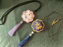 禮姿平安符手工刺繡diy材料包龍年平安福自繡香囊送男友七夕生日禮物 竹報平安 （視頻+填充棉 +繡繃） 曬單實(shí)拍圖