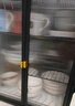 溢彩年華廚房置物架調料收納柜防塵置物架多功能杯架臺面儲物柜3767BK 曬單實(shí)拍圖