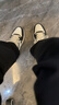 安踏元年2.0丨板鞋男厚底學(xué)生小白鞋情侶復古潮流增高運動(dòng)鞋休閑鞋 曬單實(shí)拍圖