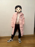 笛莎（DEESHA）笛莎女童2025年冬長(cháng)款多巴胺保暖羽絨服 蜜桃粉 140 曬單實(shí)拍圖