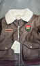 戴維貝拉兒童加絨外套男童冬裝夾克皮衣寶寶飛行員上衣 曬單實(shí)拍圖