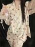 繆黛 MAULTIAY黑皮hellokitty睡衣女2026新款春秋季長(cháng)袖冰絲夏天家居服甜美套裝 冰柔親膚 《少量現貨》 M 曬單實(shí)拍圖