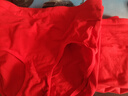 浪莎（LangSha）女士紅內褲大紅色本命年屬馬喜慶純棉高腰收腹三角短褲大碼純色 純棉大紅高腰款 2條 XL 170/95（建議120-130斤） 曬單實(shí)拍圖