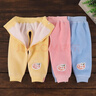 小三月3個(gè)月新生嬰兒秋冬款加絨加厚保暖褲子開(kāi)襠男女寶寶按扣秋褲外穿 A-K071加絨黃色 66cm建議12-15斤 曬單實(shí)拍圖