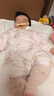 貝瑞加（Babyprints）嬰兒連體衣男女寶寶秋冬夾棉衣服150克加厚保暖爬服柔軟哈衣 粉66 曬單實(shí)拍圖