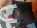 蔻馳（COACH）【品牌直供】女士CITY迷你托特包單肩包胡桃木色CW032禮物 曬單實(shí)拍圖
