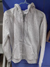 迪卡儂加絨外套女秋季連帽拉鏈衛衣寬松保暖衣遠山灰L 5036201 曬單實(shí)拍圖