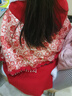 羅蒙女童保暖加厚斗篷長(cháng)款披風(fēng)超仙國風(fēng)演出服 水華紅 L 曬單實(shí)拍圖