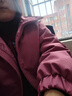 鴨鴨（YAYA）【王一博同款】騏驥紅羽絨服女2025新款冬季短款男女同款保暖外套 玫紅色 【-10°抗寒/男女同款】 M 110-130斤 曬單實(shí)拍圖