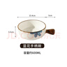 參拾憶日式手柄碗帶把手烘焙烤碗焗飯泡面碗陶瓷寶寶輔食碗沙拉碗早餐碗 水墨藍花丨手柄碗一只 曬單實(shí)拍圖