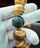 豆蔻時(shí)光和田玉散珠配珠DIY款文玩配件湖水綠貔貅圓珠單珠20mm 曬單實(shí)拍圖