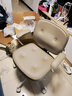 宜家（IKEA）阿勒夫耶正品人體工學(xué)椅辦公椅真皮電腦椅商務(wù)老板椅家用休閑椅 米黃色(真皮) 曬單實(shí)拍圖