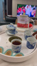 初伍茶盤(pán)家用辦公會(huì )客國潮風(fēng)茶具茶托盤(pán)圓型客廳陶瓷功夫茶臺干泡盤(pán) 曬單實(shí)拍圖