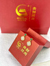 央創(chuàng  )時(shí)尚中國黃金和田玉耳釘銀耳環(huán)耳墜耳飾媽媽生日禮物情人節母親S925 曬單實(shí)拍圖