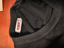 恒源祥100純羊毛衫男士純色v領(lǐng)秋冬季商務(wù)正裝職業(yè)工裝保暖上班百搭毛衣 黑色 L (175) 曬單實(shí)拍圖