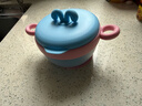 COOKSS嬰兒輔食碗恒溫注水保溫碗316不銹鋼寶寶嬰幼兒吃飯兒童餐具淺藍 曬單實(shí)拍圖