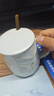 幾物森林 陶瓷馬克杯帶蓋大容量咖啡杯情侶杯牛奶杯早餐水杯男女茶杯白色 曬單實(shí)拍圖
