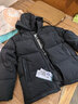 七匹狼【4級防水鵝絨】羽絨服男士冬季可拆卸帽保暖厚外套 黑色 L 曬單實(shí)拍圖