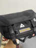 布帕德斜挎包男士大容量單肩包休閑工裝騎行背包通勤郵差包戰術(shù)機能男包 黑色 40*14*30cm可放15寸電腦 曬單實(shí)拍圖