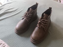普步仕品牌馬丁靴男2025秋冬季新款真皮休閑厚底工裝靴時(shí)尚百搭保暖靴男 棕色四季[皮鞋碼] 39 [等于運動(dòng)鞋40] 曬單實(shí)拍圖