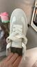 愛(ài)步（ECCO）厚底板鞋女 復古街頭德訓休閑鞋 街頭球鞋272833 灰白色/白色38 曬單實(shí)拍圖