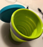 M Square便攜式折疊硅膠杯碗野餐露營(yíng)寶寶食品級旅行戶(hù)外 熒綠色中杯 曬單實(shí)拍圖
