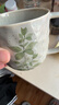 悠瓷（youcci）云蘇綠特別好看的杯子儀式感馬克杯辦公室水杯個(gè)性陶瓷拉花咖啡杯 云蘇綠（葉子）-馬克杯 曬單實(shí)拍圖