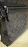 蔻馳（COACH）【品牌直供】男士CARRYALL印花手拿包黑灰色CY985女神節禮物 曬單實(shí)拍圖